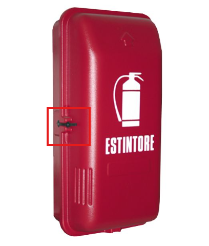 Cassetta porta estintore in ABS