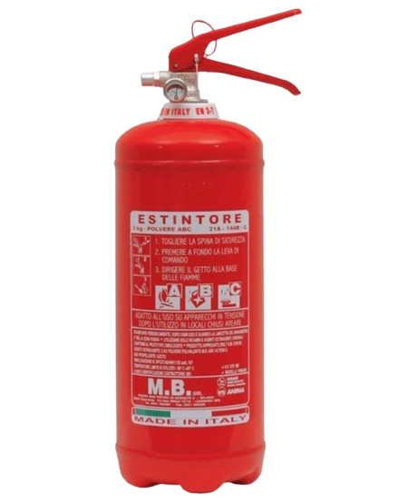 Estintore a polvere valvola in alluminio