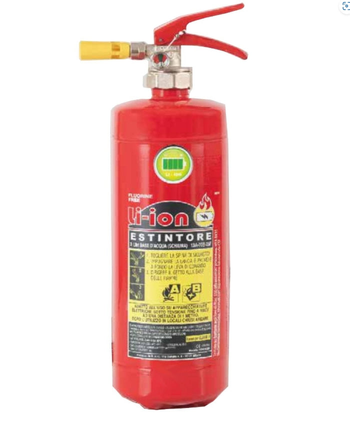 Estintore a schiuma litio valvola in ottone