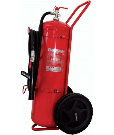Estintore carrellato a Co2 valvola in ottone UNI 9482