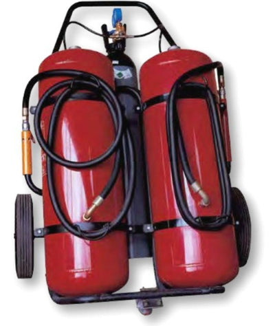 Estintore carrellato twin agent