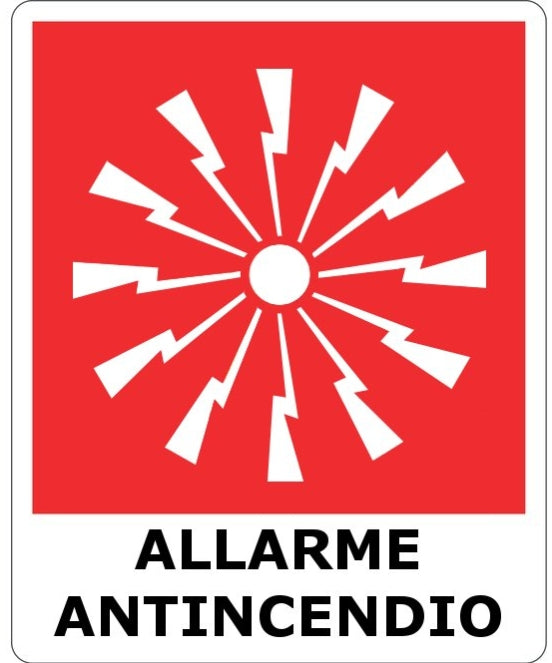 Cartello 'allarme antincendio'